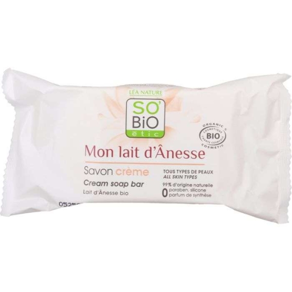 So Bio Savon Crème Bloc au Lait d'Ânesse  100g