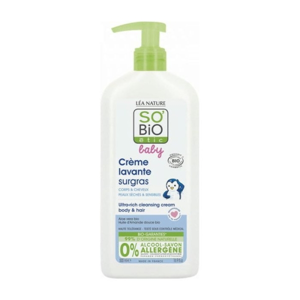 So Bio Baby Crème Lavante Surgras 500ML