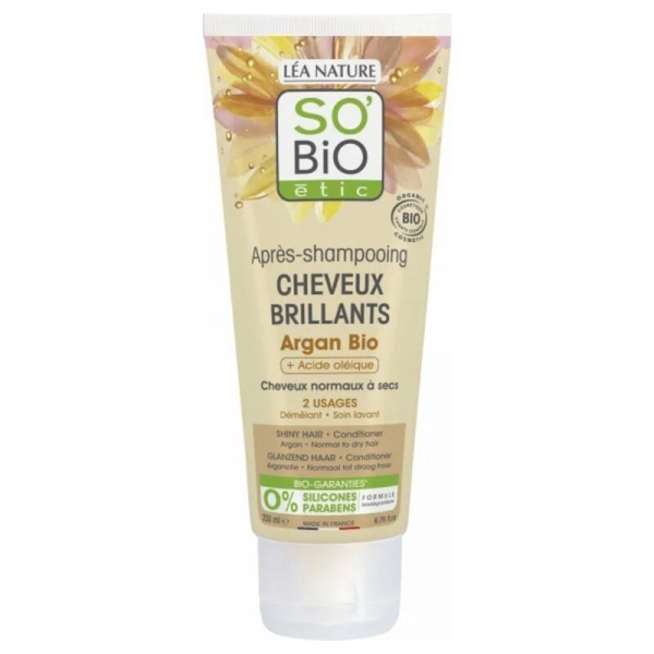 So Bio Après-Shampooing Cheveux Brillants Argan 250Ml