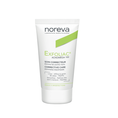 Noreva Exfoliac Acnoméga 100 Points Noirs 30ml