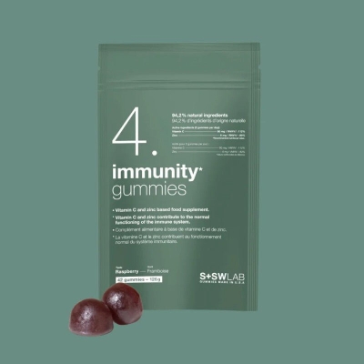 4 Immunity Gummies Framboise - S+SWLAB | DERMO