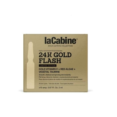 LaCabine 24K Gold Flash Ampoules 10x2ml | DERMO
