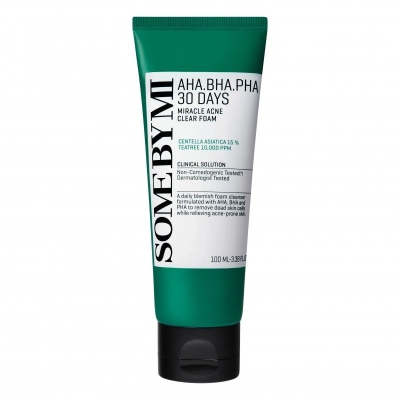 SOME BY MI Acne Clear Foam AHA BHA PHA | DERMO