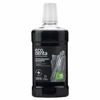 EcoDenta Whitening Bain de Bouche Charbon 500ml