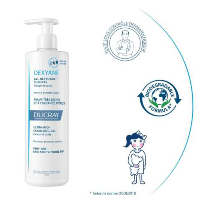DUCRAY - Dexyane gel nettoyant surgras 400 ml | DERMO