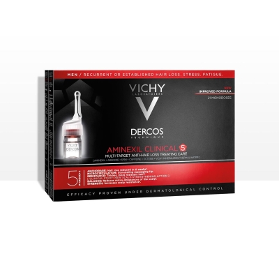 Vichy Dercos Aminexil Clinical 5 Hommes 21 Ampoules