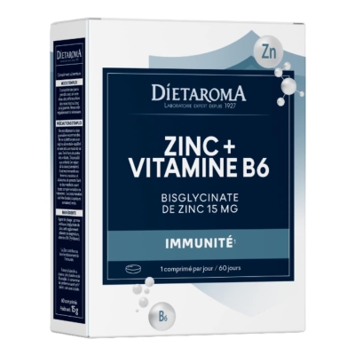 Dietaroma Zinc et Vitamine B6 - 60 Comprimés | DERMO