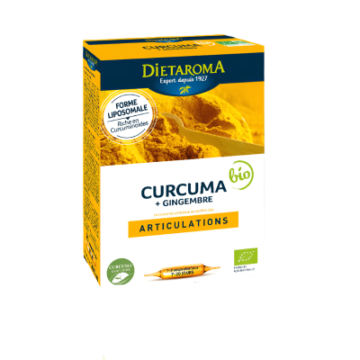 Dietaroma Curcuma + Gingembre Bio Ampoules