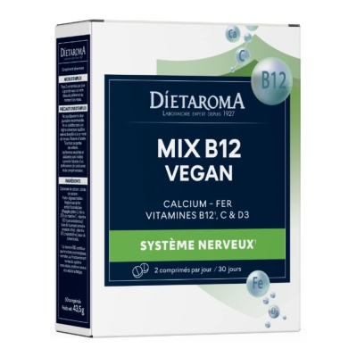 Dietaroma Mix B12 Complexe Vegan 60 Comprimés | DERMO