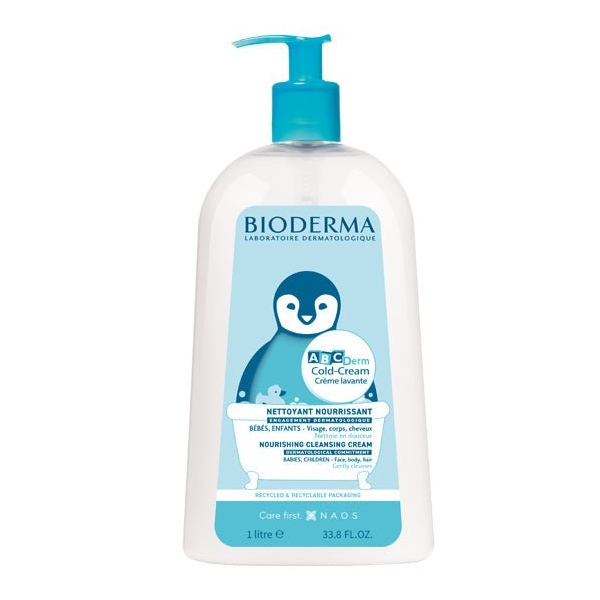 Bioderma ABCDerm Cold-Cream Crème Lavante Nourrissante 1L