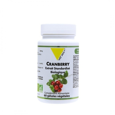 Cranberry Bio 400mg 30 Gélules - Vitall+ | DERMO