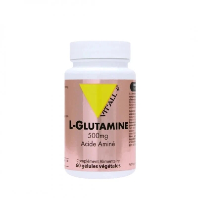 VITALL+ L-Glutamine 500mg - 60 Gélules | DERMO