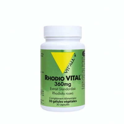 Vitall+ Rhodio Vital 360 mg - 30 Gélules | DERMO