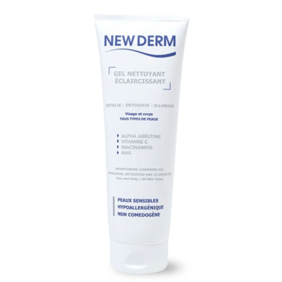 Gel Nettoyant Éclaircissant Visage et Corps - New Derm