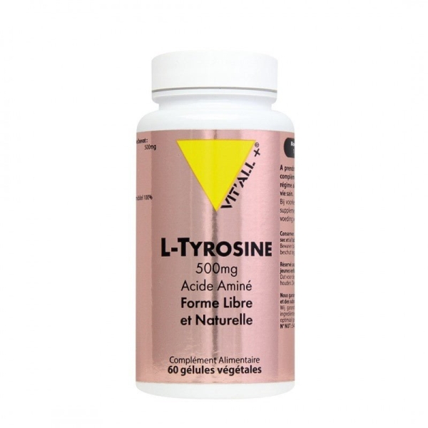 Vitall+ L-Tyrosine 500mg - 60 Gélules Végétales
