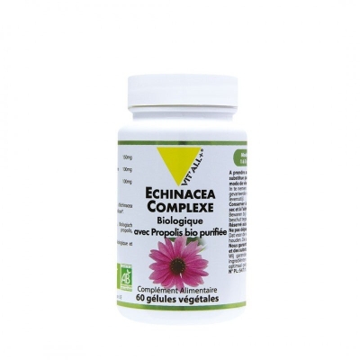 VITALL+ Echinacea Bio et Propolis - 60 Gélules | DERMO