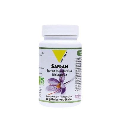 VITALL+ Safran Bio - 30 Gélules Végétales | DERMO