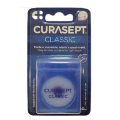 CURASEPT Fil Dentaire Cire Mentholée 50m | DERMO