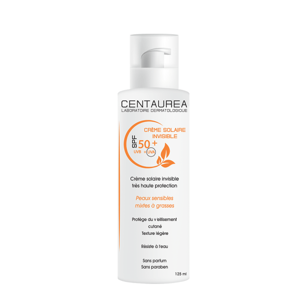 Centaurea Crème Solaire Invisible SPF 50+ 125ml