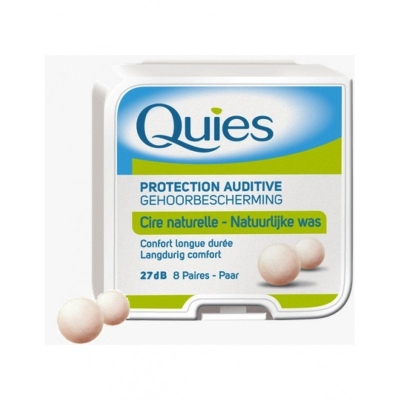 Protection Auditive en Cire Naturelle - Quies, 8 paires | DERMO