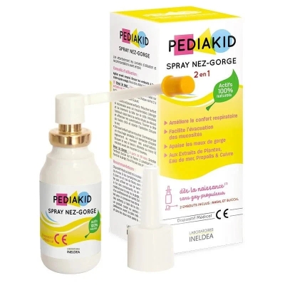 PediaKid Spray Nez-Gorge 2 en 1 - 20 ml | DERMO
