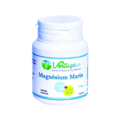 Vertu Plus Magnésium Marin & Vitamines B6 B12