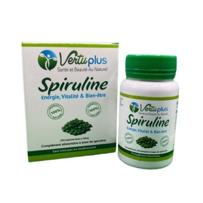 Vertu Plus Spiruline 500mg - Complément Alimentaire