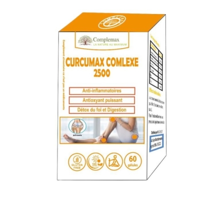 Complemax Curcumax Complexe 2500 - 60 Gélules | DERMO