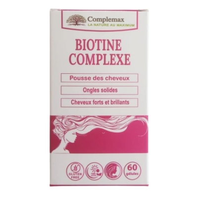 Biotine Complexe 60 Gélules - Complémax | DERMO