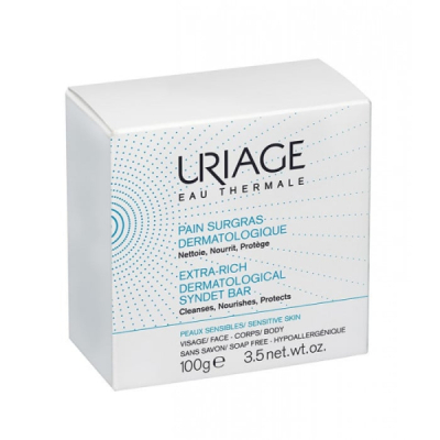 URIAGE - Eau thermale pain surgras dermatologique 100 g