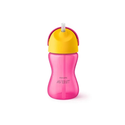 Philips Avent Tasse à Paille Flexible 300 ml Rose