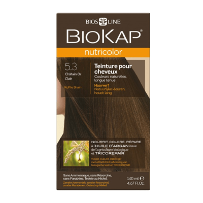 Biokap Nutricolor 5.3 Châtain Or Clair Coloration Végétale