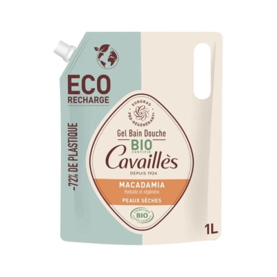 Cavaillès Gel Bain Douche Macadamia Bio 1L