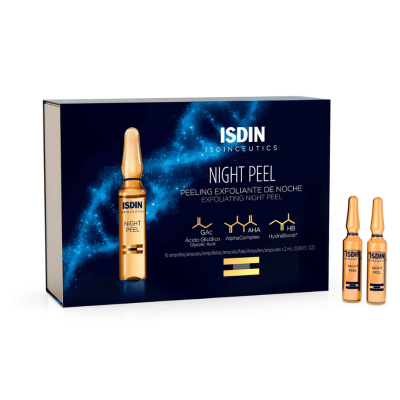 ISDIN Night Peel Exfoliant Nuit 30 Ampoules | DERMO