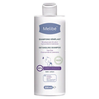 Shampoing Démêlant Sans Sulfate 200ml - Melibé Bébé