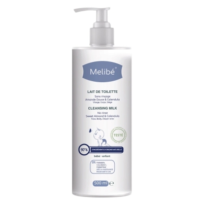 Melibé Bébé Lait de Toilette 500ml | DERMO