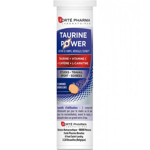 FORTE PHARMA - Energie taurine power 15 comprimes effervescents