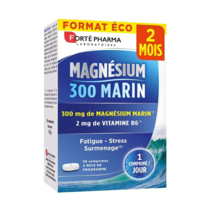 FORTE PHARMA - Magne 300 marin 56 comprimes | DERMO