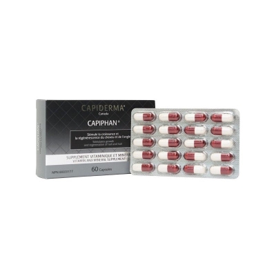 Capiderma Capiphan Ongles et Cheveux 60 gélules | DERMO