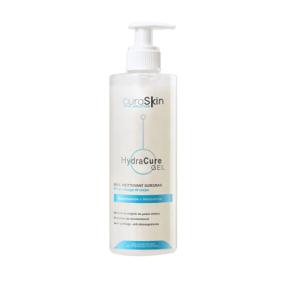 HydraCure Gel Nettoyant Surgras 400ml - CuraSkin | DERMO