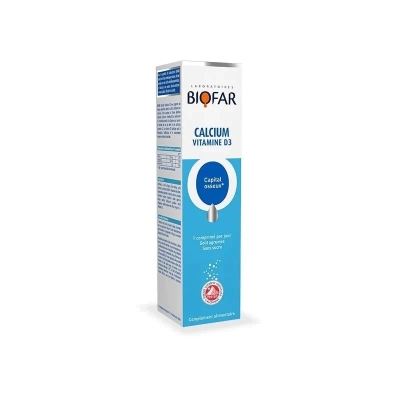 Biofar Calcium Vitamine D3 - 20 comprimés | DERMO
