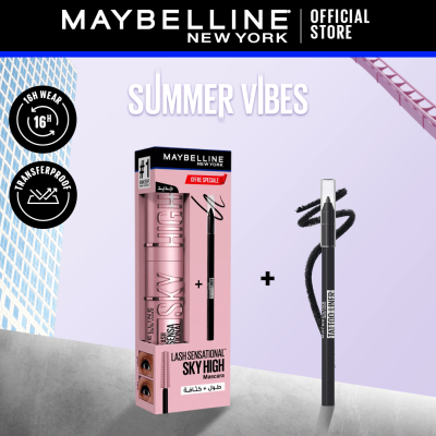 Maybelline Pack Mascara Sky High & Tattoo Liner Noir | DERMO