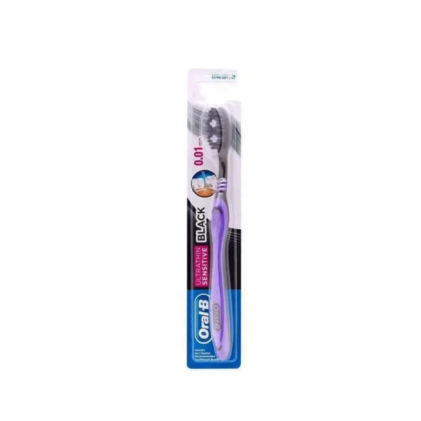 Oral-B Brosse à Dents Noir UltraThin Sensitive Extra Soft