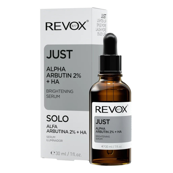 REVOX B77 JUST Alpha Arbutin 2% + HA Sérum Éclaircissant 30ml