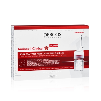Dercos Aminexil Clinical 5 Femmes - 21 Ampoules | DERMO