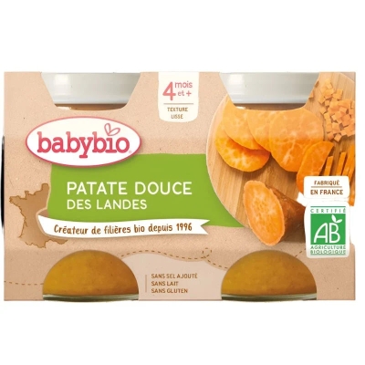 Purée Bio Patate Douce des Landes - Babybio | DERMO