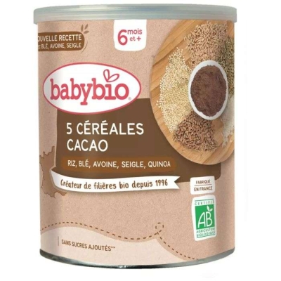 Babybio Céréales Bio Multicéréales Cacao 220G