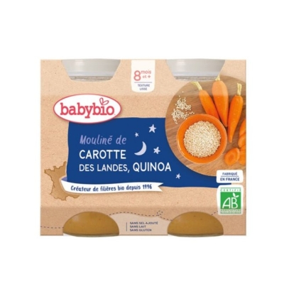 Babybio Petit Pot Carotte des Landes Quinoa 8 Mois+