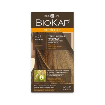 Biokap Nutricolor 8.0 Blond Clair Coloration | DERMO