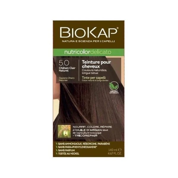 BIOKAP Nutricolor Delicato 5.0 Châtain Clair Naturel
